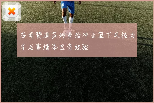 芬奇赞道苏姆重拾冲击篮下风格为季后赛增添宝贵经验